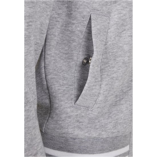 Urban Classics - "College" Sweatjacke für Damen (Grau/Weiß) - Image 3