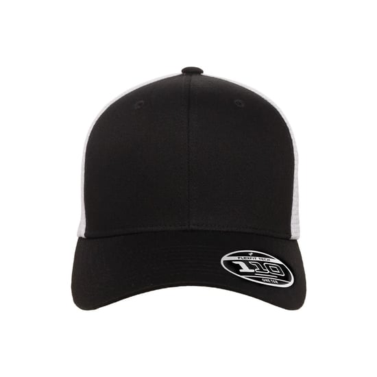 Flexfit - "110" Trucker Cap (Schwarz/Weiß) - Image 3