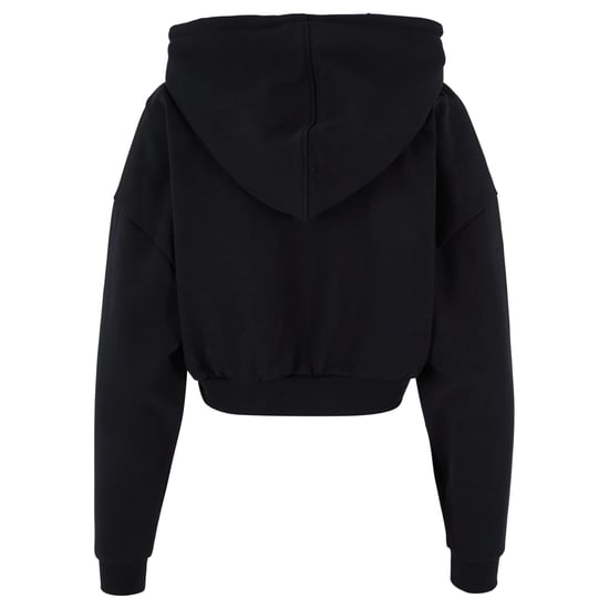 Urban Classics - Kapuzenpullover kurz geschnitten für Damen (Schwarz) - Image 2