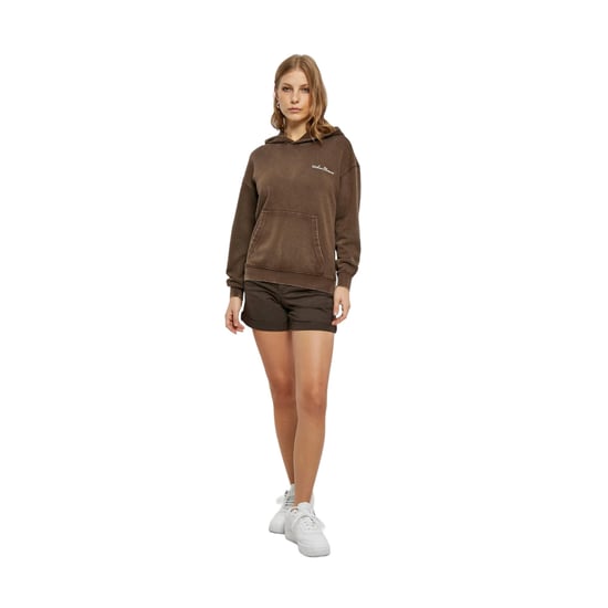 Urban Classics - Kapuzenpullover Logo für Damen (Braun) - Image 1