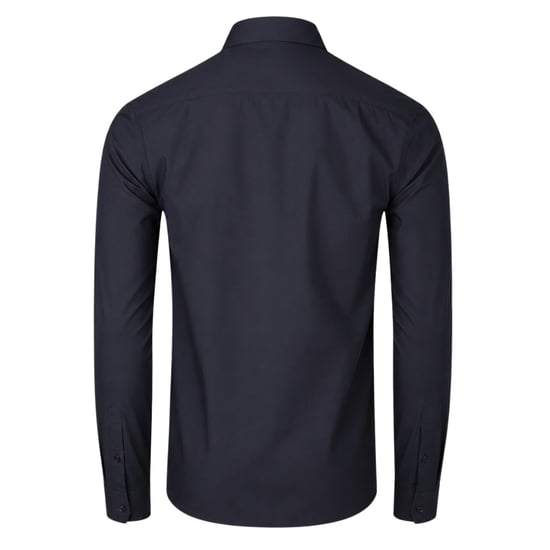 Fred Perry Schlichtes Schwarzes Langarm-oxfordhemd - Image 2