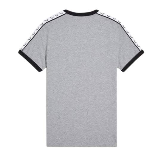 Fred Perry Tapeed Ringer Steel Marl T-shirt - Image 2