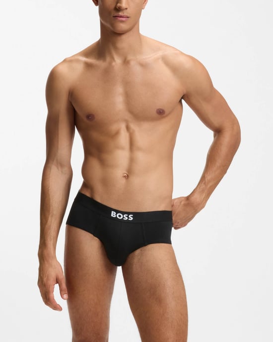 Herren Boss 3er-Pack Logo Slip in verschiedenen Farben - Image 5