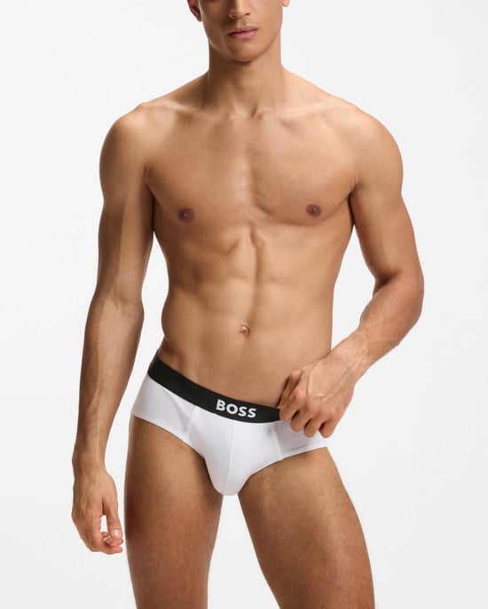 Herren Boss 3er-Pack Logo Slip in verschiedenen Farben - Image 6