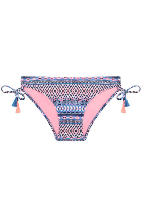 Niedrig-Taillierte Geometrische Bikinislips mit Knotenseitenteilen - Image 4