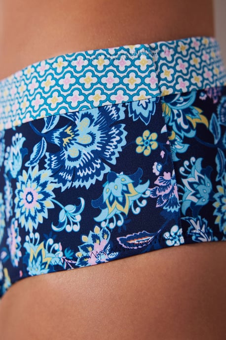 Hochgeschnittene florale Hipster-Bikiniunterteile - Image 3