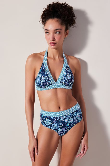 Hochgeschnittene florale Hipster-Bikiniunterteile - Image 4