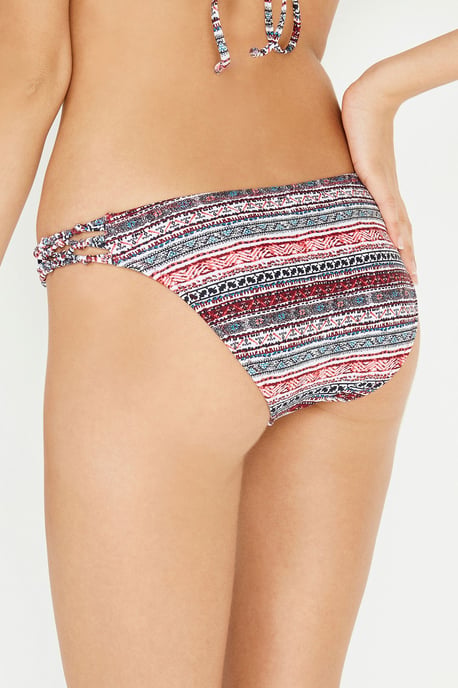 Niedrig geschnittene gestreifte Bikini-Höschen - Image 2