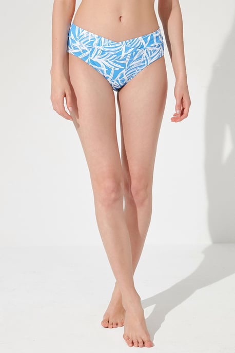 Hochtaillierte Tropische Wickel-Bikini-Hosen - Image 2