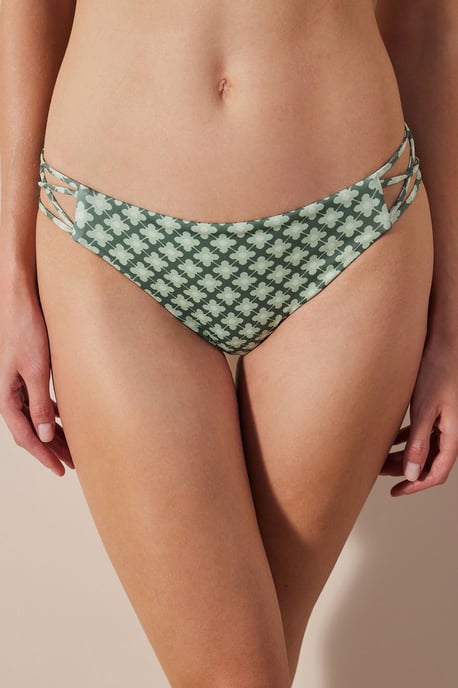 Geometrisch ausgeschnittene Hipster-Bikiniunterteile - Image 1
