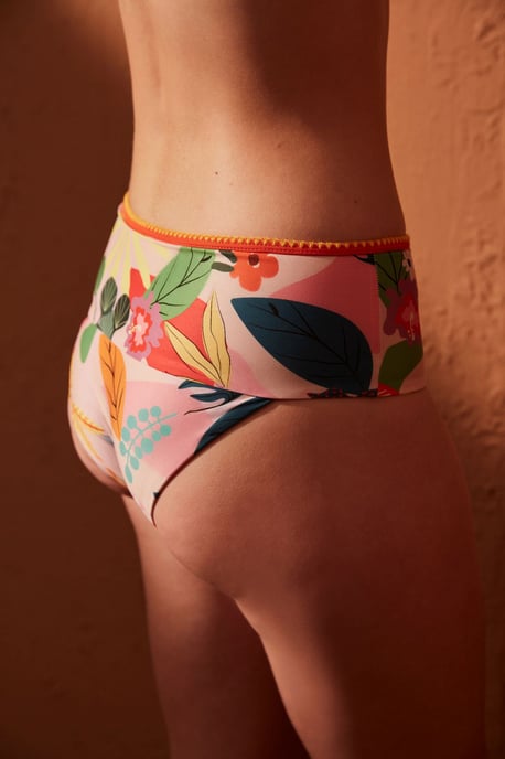 Hochgeschnittene Blumen-Hipster-Bikinihosen - Image 4