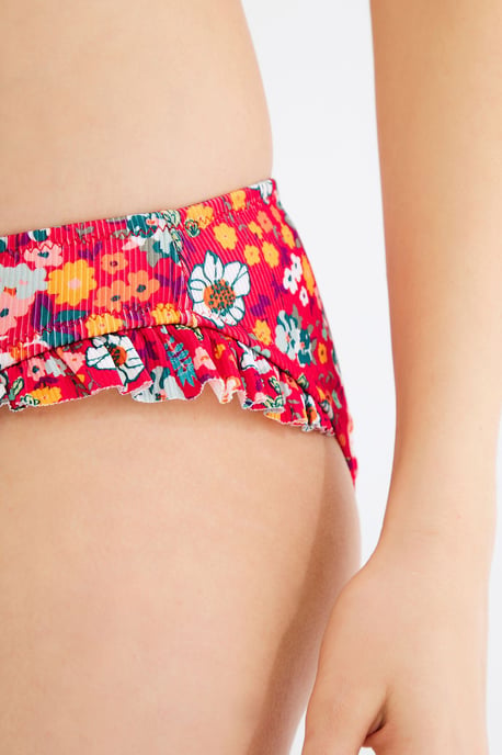 Blumige Low-Waist Hipster-Bikinihose - Image 3