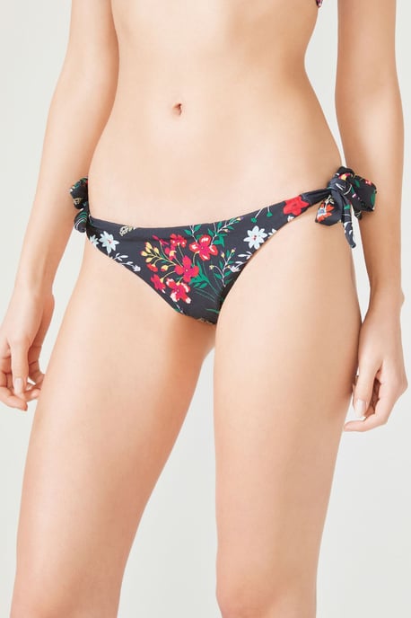 Blumige brasilianische Bikiniunterteile mit Schleifendetail - Image 1
