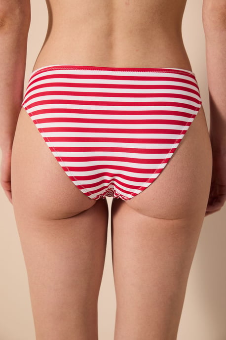 Gestreifte Cut-Out Hipster-Bikinihosen - Image 2