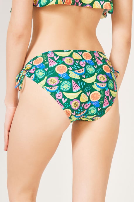 Fruchtmuster Bikinislip mit Bindebändern - Image 2