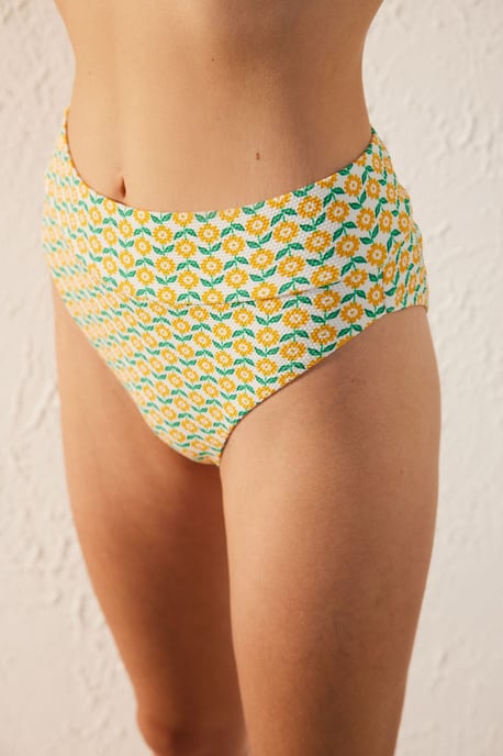 Hochschnittige Blumendruck-Hipster-Bikinihose - Image 3