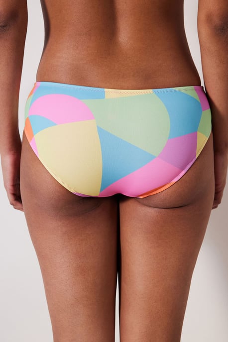 Geometrische Mid-Waist Hipster Bikini-Höschen - Image 2