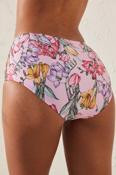 Hochtaillierte Blumen-Hipster-Bikinihosenträger - Image 4