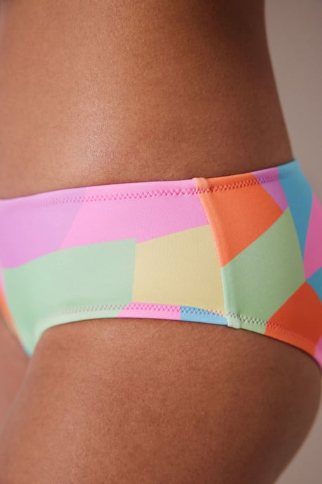 Geometrische Mid-Waist Hipster Bikini-Höschen - Image 4