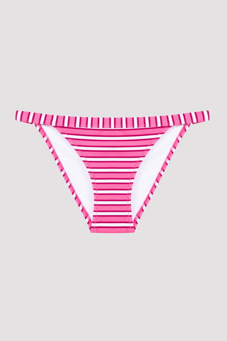 Tief geschnittene gestreifte Jersey-Bikini-Hose - Image 4