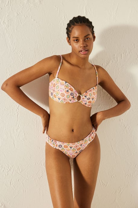 Blumige Midwaist-Hipster-Bikiniunterteile - Image 2