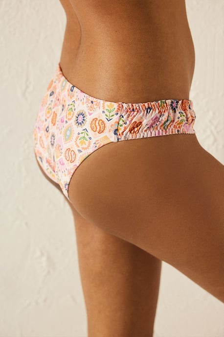 Blumige Midwaist-Hipster-Bikiniunterteile - Image 4