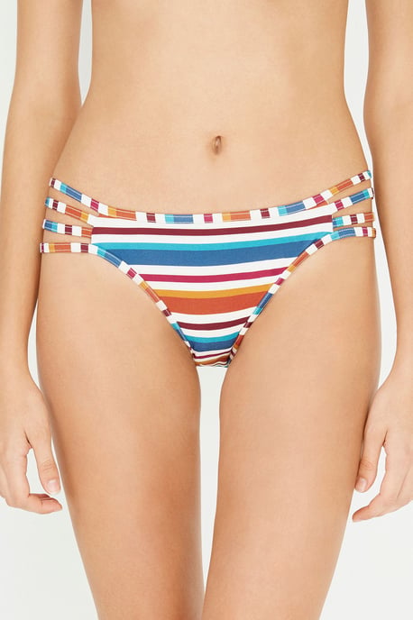 Tiefe taillierte gestreifte Hipster-Bikini-Hosen - Image 1