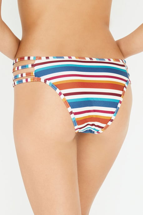 Tiefe taillierte gestreifte Hipster-Bikini-Hosen - Image 2