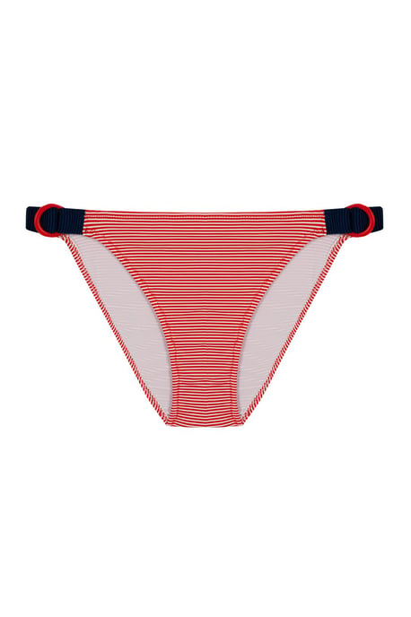 Hüftbund Bikini-Hosen mit Streifen - Image 4