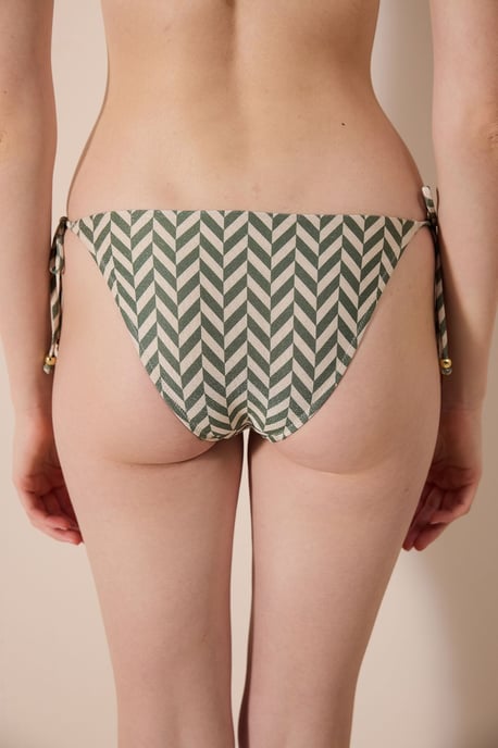 Geometrische Glitzer-Bikini-Höschen mit Bindebändern - Image 2