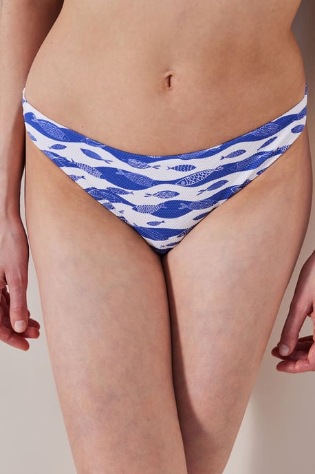 Bedruckte Bikini-Hosen mit mittlerer Taille - Image 1