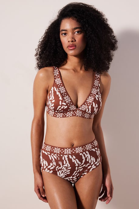 Hochgeschnittene Bikini-Höschen mit abstraktem Druck - Image 3