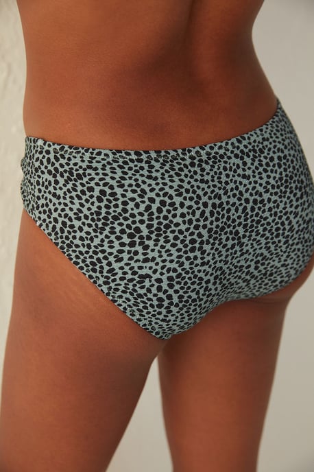 Leopard Mid-Waist Hipster-Bikini-Unterteile - Image 3