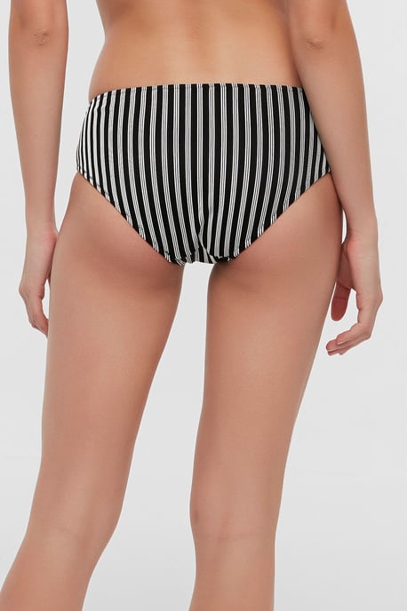 Gestreifte Hüfthosen-Bikiniunterteile mit mittlerer Taille - Image 3