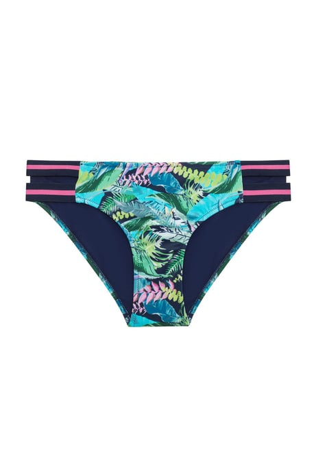 Hüftbedeckende Bikinislips mit tropischem Muster - Image 3