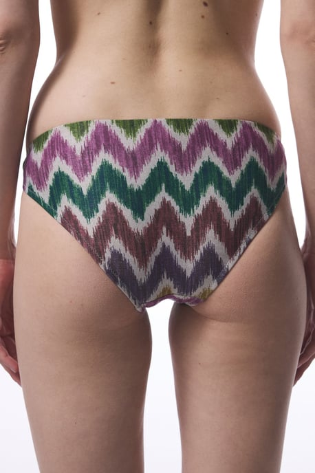 Mittel-Taille Geometrische Hipster Bikini-Höschen - Image 2