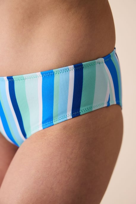 Gestreifte Hüfthosen-Bikiniunterteile mit mittlerer Taille - Image 4