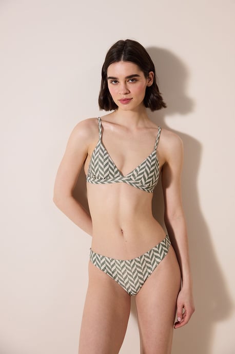 Mittelhohe Glitzer-Geometrische Bikini-Höschen - Image 3
