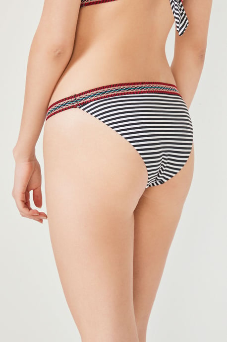 Niedrig geschnittene gestreifte Bikini-Hosen - Image 2