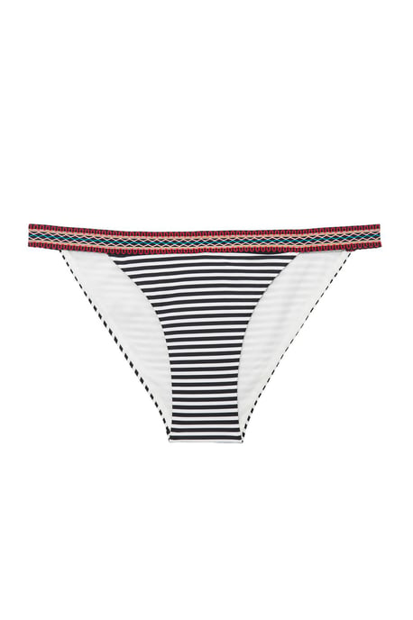 Niedrig geschnittene gestreifte Bikini-Hosen - Image 3