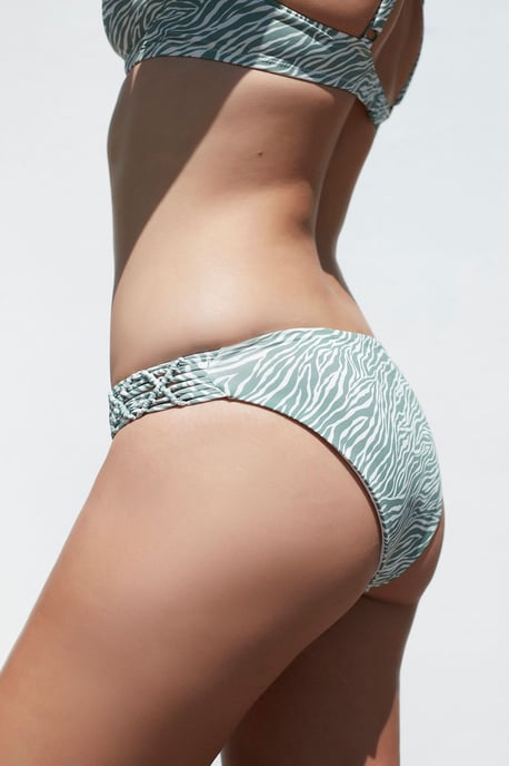 Mid-Rise Zebra Hipster-Bikinihose - Image 2
