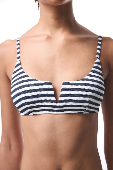 Gestreifter Underwire-Bikini-Oberteil - Image 4