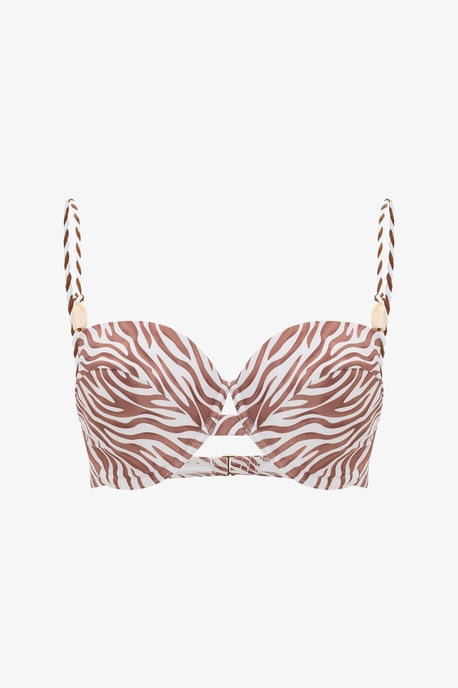 Zebra-Muster Bügel-Bikini-Oberteil - Image 5