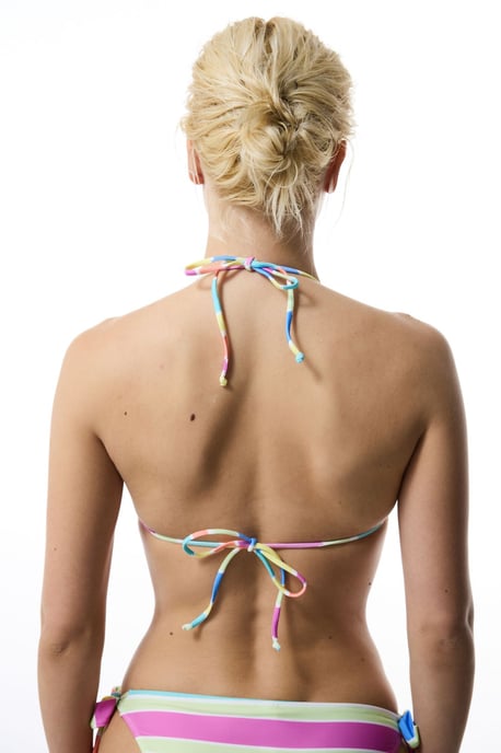 Penti Gestreiftes Halter-Dreieck-Bikinioberteil - Mehrfarbig - Image 2