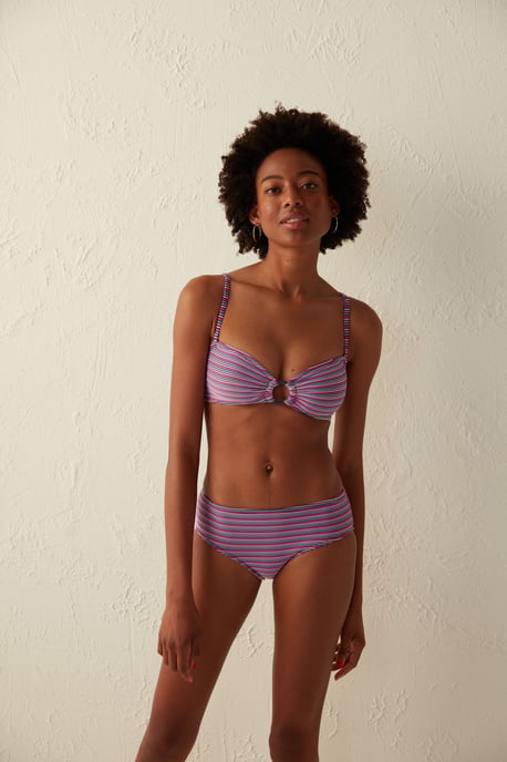 Penti Gestreiftes Cut-out Bandeau-Bikinioberteil - Mehrfarbig - Image 2