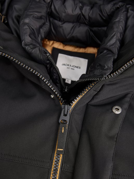 Jack & Jones Finn Softshell Parka Schwarz - Image 4