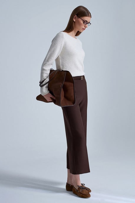 Bootshaus-Ausschnitt Pailletten Strickpullover - Image 3
