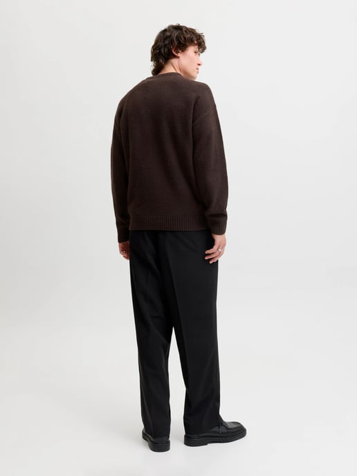Jack & Jones Soho Ollie Knit Crew Neck Braun - Image 4
