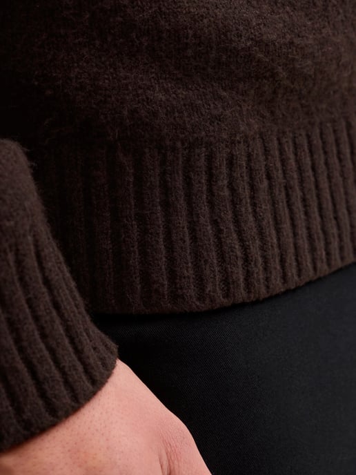 Jack & Jones Soho Ollie Knit Crew Neck Braun - Image 6