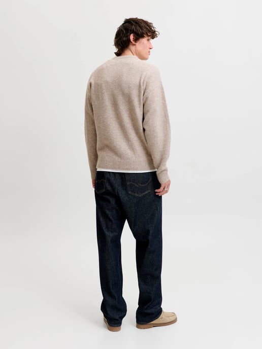 Jack & Jones Soho Ollie Knit Crew Neck Beige - Image 4